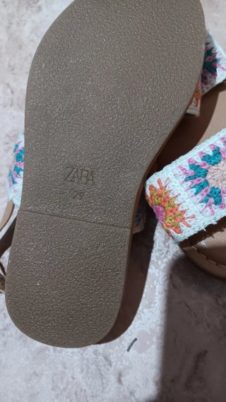 Sandalias niña crochet multicolor talla 29