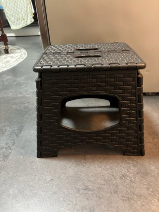 Banqueta Plegable Negra