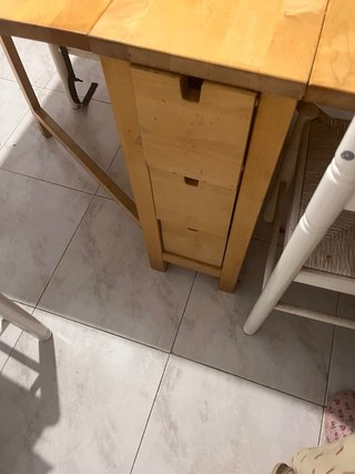 Mesa libro madera extensible