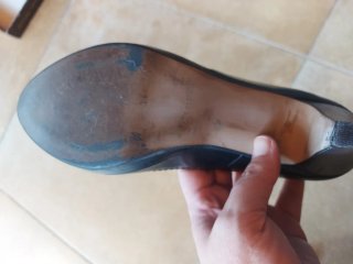 Zapatos Tacón Negro Cuero Marian Talla 39