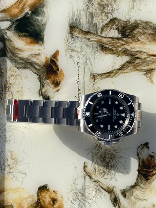 Reloj Submariner Negro y Plateado