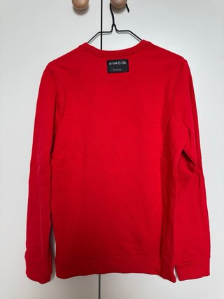 Sudadera Roja Feliz de la Vida Talla S