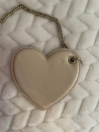 Borsa Love Moschino cuore rossa e beige