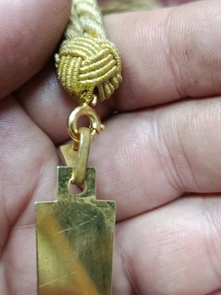 Cordón de oro con cruz años 70