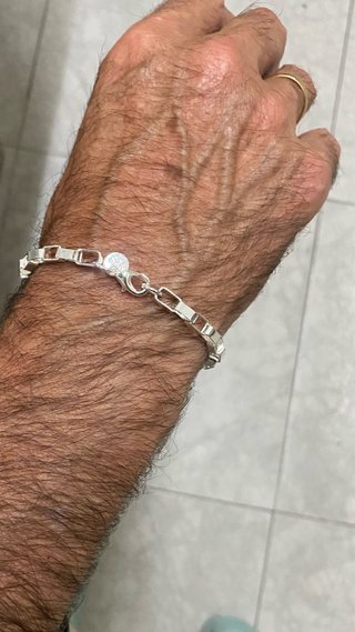 Pulsera eslabones plata