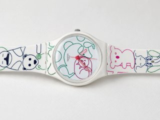 Reloj Swatch Blanco y Verde