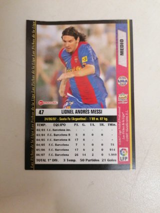 Cromo Messi F.C. Barcelona