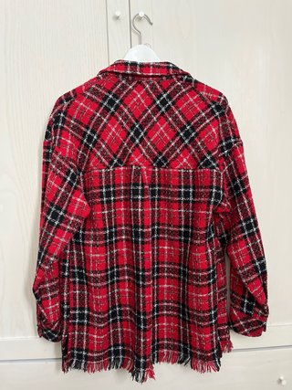 Sobrecamisa oversize cuadros Bershka Talla XS
