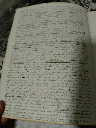 Manuscrito antiguo 1898