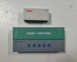 Contenedores MFTrain y Chinos Escala N