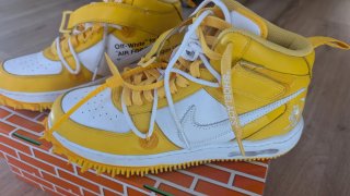 Nike Air Force 1 Mid SP Off-White Varsity Maize