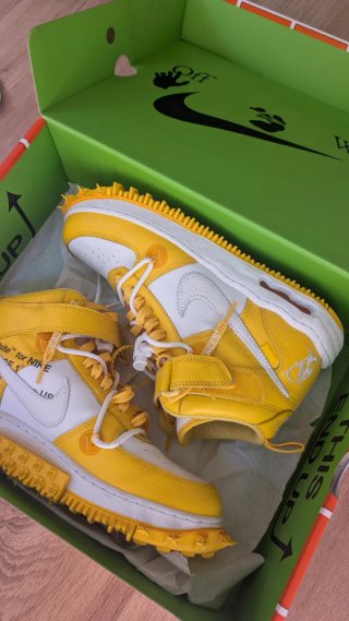 Nike Air Force 1 Mid SP Off-White Varsity Maize