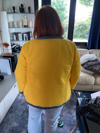 Giacca Fiorella Rubino Gialla/Denim Tg 54