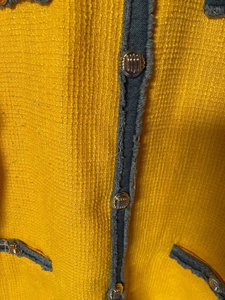 Giacca Fiorella Rubino Gialla/Denim Tg 54