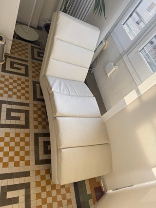 Diván blanco 160x50