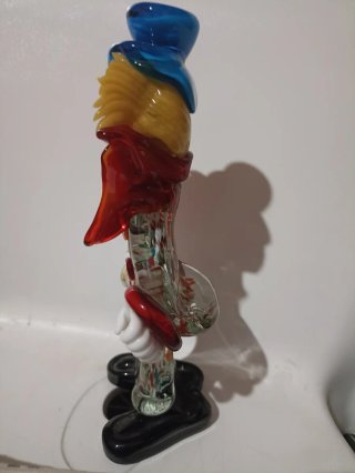 Figura payaso cristal artesanal