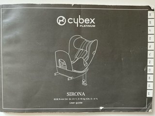 Silla Coche Cybex Sirona Platinum Giratoria