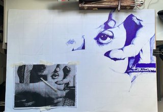 Dibujo Un perro andaluz
