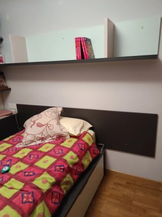Cama nido + Estantería a juego + Tabla pared