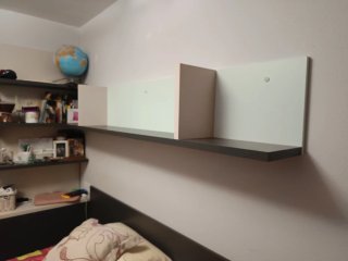 Cama nido + Estantería a juego + Tabla pared