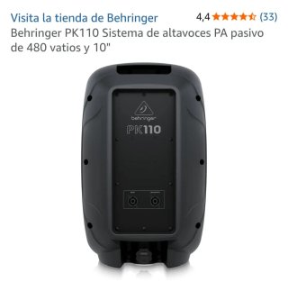 Amplificador Ibiza y Altavoces Behringer