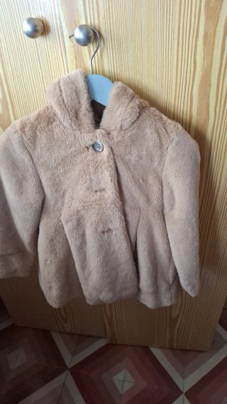 Abrigo peluche talla 3