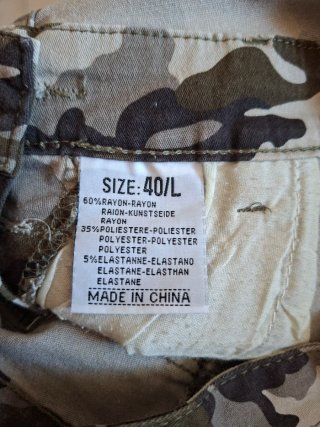 Peto corto camuflaje