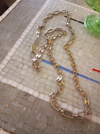 Cadena antigua tipo Gucci niquelada años 70