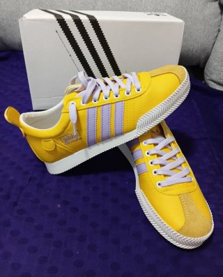Adidas Samba Scarpe Sportive Gialle e Viola