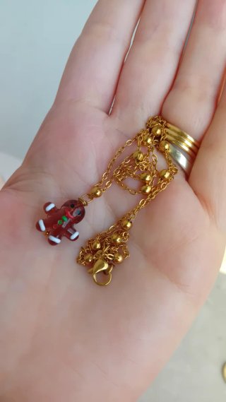 Collana omino pan di zenzero