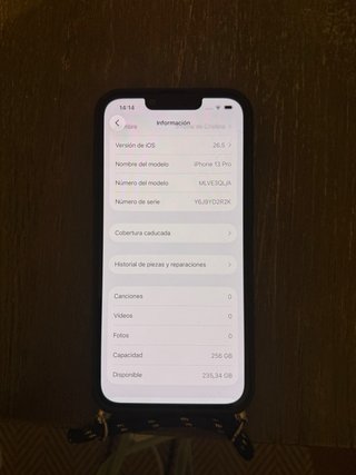 iPhone 13 Pro 256GB Batería 87% + funda negra