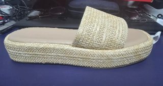 Sandalias plataforma esparto BUONAROTTI T40