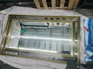 Espejo Grande Antiguo Dorado