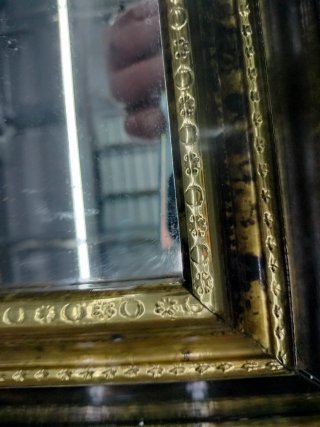 Espejo Grande Antiguo Dorado