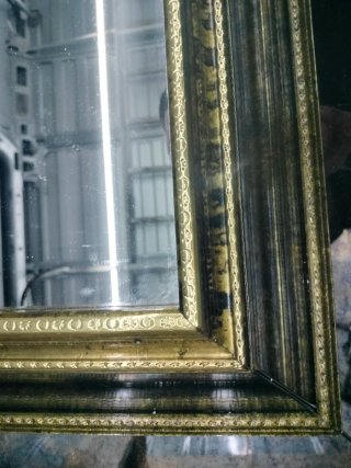 Espejo Grande Antiguo Dorado