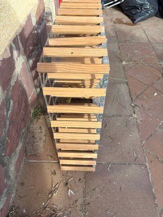 Botellero Madera y Metal para Vino