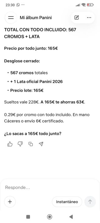 Cromos Mundial 2026 Panini