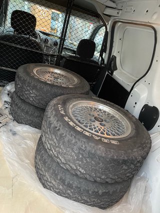 Llantas Jeep XJ 4uds Usadas para pasar itv