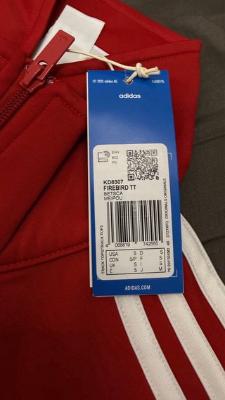 Chaqueta Adidas Roja Talla S
