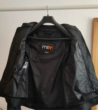 Chaqueta Moto Mitt Negra y Gris