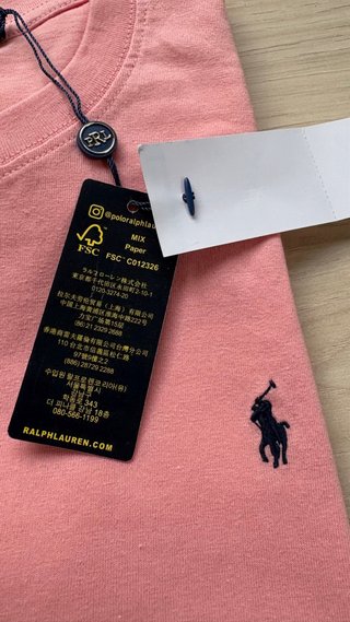 Camiseta Polo Ralph Lauren Rosa Talla M