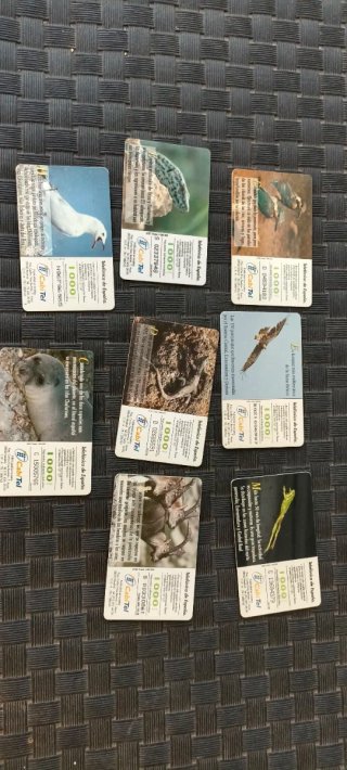 Lote Tarjetas Telefónicas Fauna Ibérica España