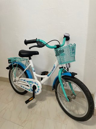 Bicicleta infantil niña azul