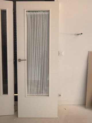 Puertas madera blancas con cristal