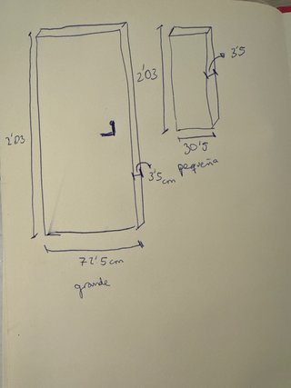Puertas madera blancas con cristal