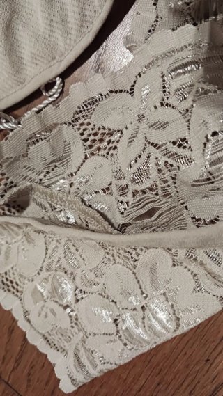 bralette Patrizia Pepe in pizzo – Color nude/S