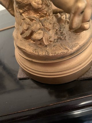 Scultura Auguste Moreau 50cm Bronzo