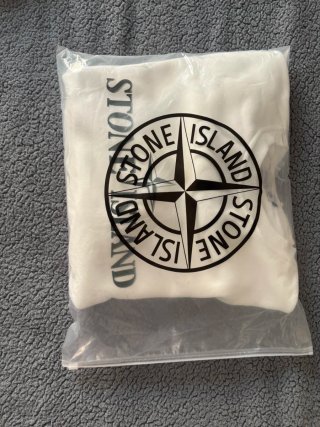 Sudadera Stone Island Blanca Talla M