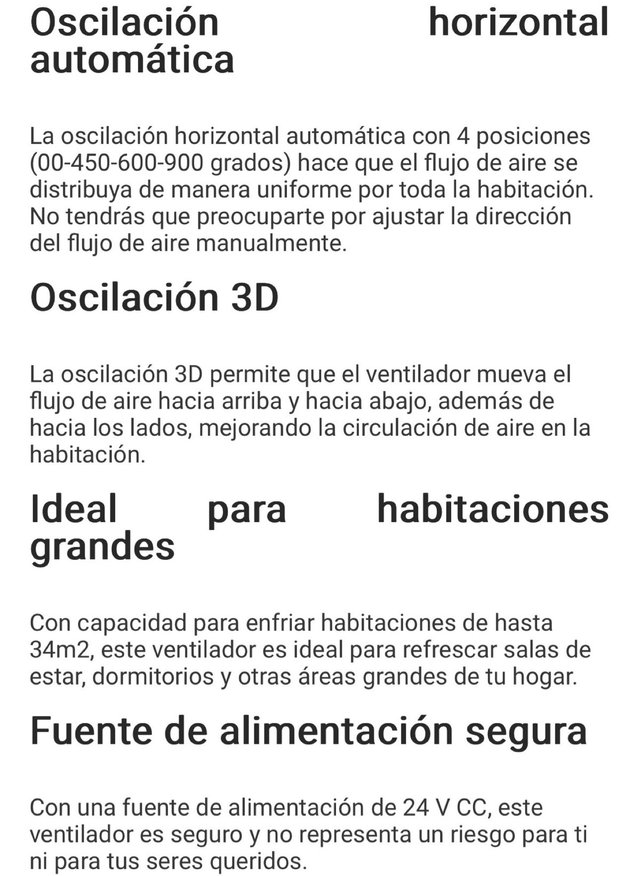 Ventilador de pie Haverland Hype k