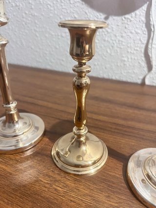 Lote 3 Candeleros Vintage WMF y Latón
